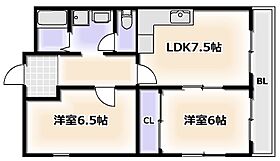 大阪府大阪市西成区千本南1丁目（賃貸マンション2LDK・3階・49.50㎡） その2