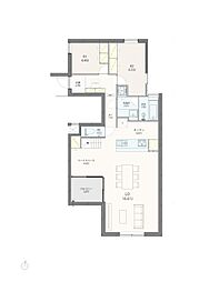 東が丘テラス 2LDKの間取図画像