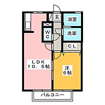 セジュールＫ  ｜ 静岡県富士市今泉（賃貸アパート1LDK・1階・40.29㎡） その2