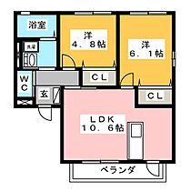 ＴａｍＴａｍ　Ｈｅｉｍ  ｜ 静岡県富士市宮島（賃貸アパート2LDK・1階・49.85㎡） その2