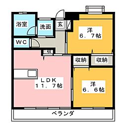 間取図画像 2LDK