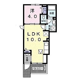 サザンレジデンス 1LDKの間取図画像