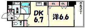 プレジール三ノ宮2  ｜ 兵庫県神戸市中央区加納町2丁目（賃貸マンション1DK・5階・35.15㎡） その2