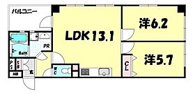 サンワシティプラザ三宮  ｜ 兵庫県神戸市中央区琴ノ緒町4丁目（賃貸マンション2LDK・1階・53.12㎡） その2