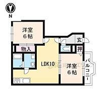 フォレスタ千丈 104 ｜ 滋賀県大津市千町1丁目（賃貸アパート2LDK・1階・53.51㎡） その2