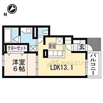 ウェストフィールド 102 ｜ 滋賀県近江八幡市大森町（賃貸アパート1LDK・1階・45.09㎡） その2