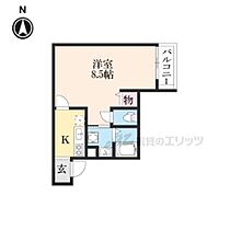 滋賀県大津市中央4丁目（賃貸マンション1K・3階・25.70㎡） その2