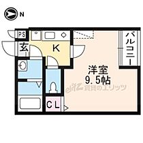 アークリード大津京 202 ｜ 滋賀県大津市皇子が丘二丁目（賃貸アパート1K・2階・25.30㎡） その2