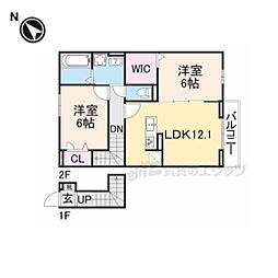 LELIEN 2階2LDKの間取り