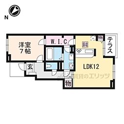 LUPICON YABASE 1階1LDKの間取り