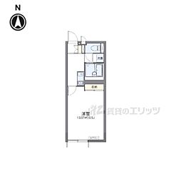 JR北陸本線 長浜駅 バス19分 加納下車 徒歩6分の賃貸アパート 1階1Kの間取り