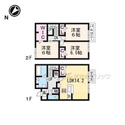エステートIII 1階3LDKの間取り