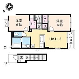 グランドプレミアム 2LDKの間取図画像