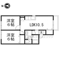 センターポイント 2LDKの間取図画像