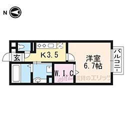Blezio13 1Kの間取図画像