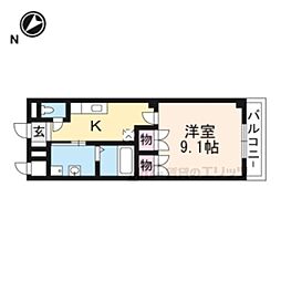 teamIWATA 1Kの間取図画像