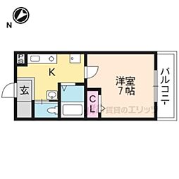 ピュアドミトリーシミズ 1Kの間取図画像