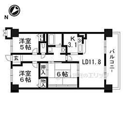 ルモン甲西中央 3LDKの間取図画像