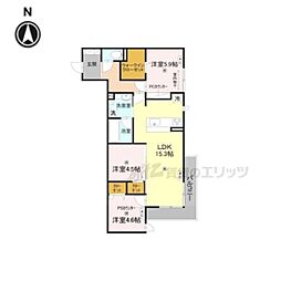 HAMAL'ATRIUMUM 3LDKの間取図画像