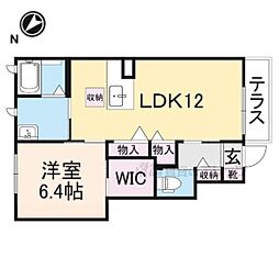 メゾンドセゾン 1LDKの間取図画像