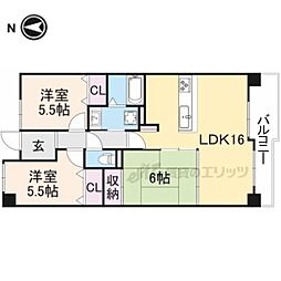 エス・バイ・エルマンション長浜 3LDKの間取図画像