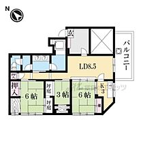 滋賀県湖南市中央1丁目（賃貸マンション3LDK・2階・73.20㎡） その2