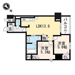 ときわぎ 2LDKの間取図画像