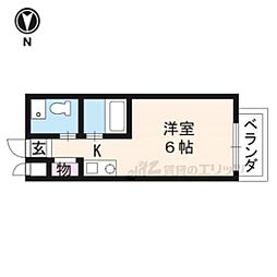 メゾン春日 1Kの間取図画像