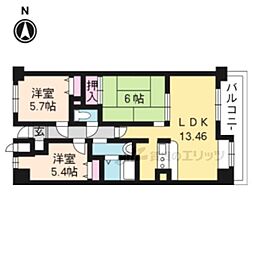 グランK'S 3LDKの間取図画像