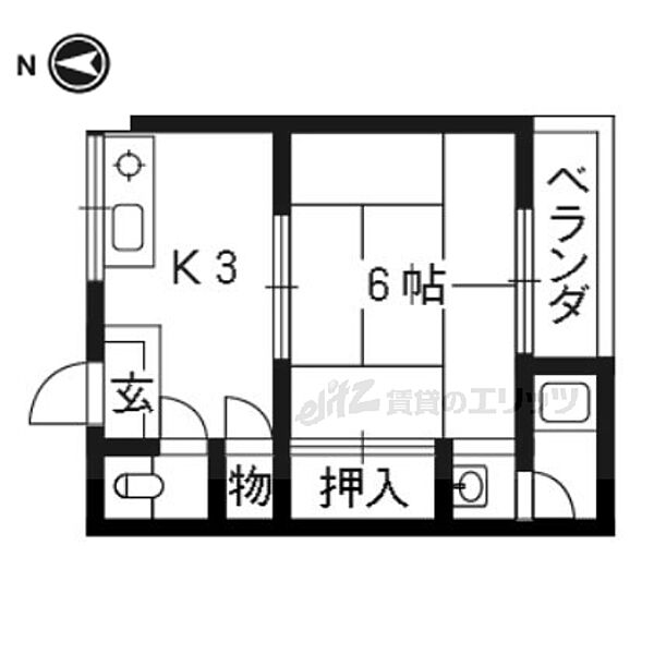 京都府京都市伏見区向島立河原町(賃貸アパート1K・2階・18.00㎡)の写真 その2