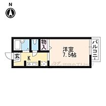 サニーハイツ中川　Ｃ棟 108 ｜ 京都府京田辺市三山木直田（賃貸アパート1K・1階・22.17㎡） その2