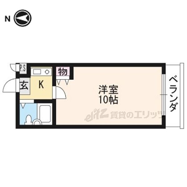 ベルメゾンアルヴェ 102｜京都府京都市南区久世上久世町(賃貸マンション1K・1階・22.72㎡)の写真 その2