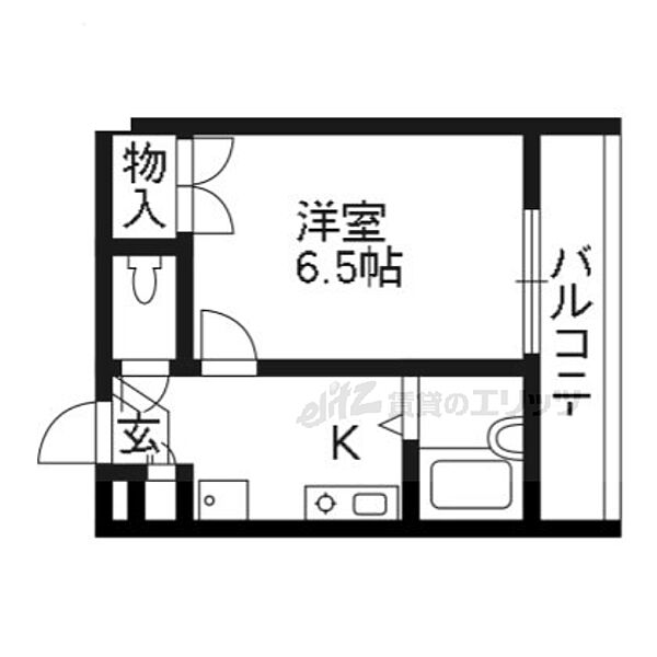 レオパレス明和 206｜京都府京都市山科区勧修寺下ノ茶屋町(賃貸アパート1K・2階・20.24㎡)の写真 その2