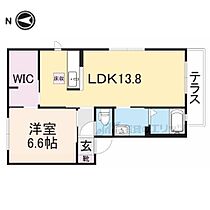 ローズヒルズ 202 ｜ 京都府木津川市州見台8丁目（賃貸アパート1LDK・2階・47.60㎡） その2