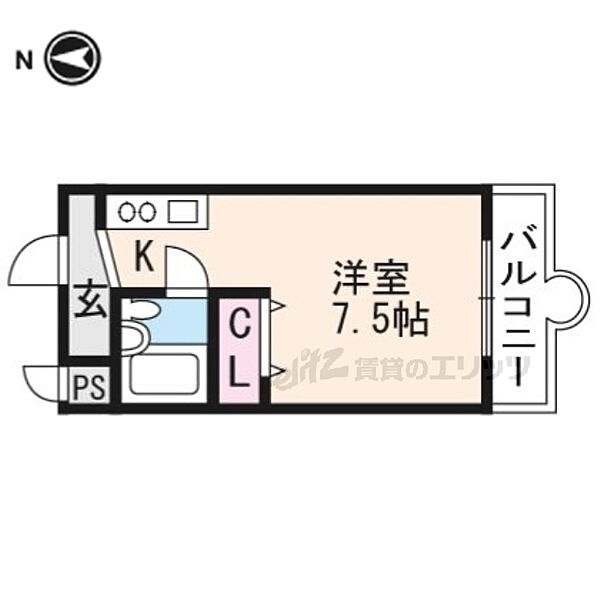 長岡プラザ 401｜京都府長岡京市長岡1丁目(賃貸マンション1R・4階・22.93㎡)の写真 その2