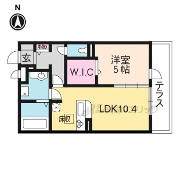 レジェンド鳥羽 102｜京都府京都市伏見区下鳥羽中円面田町(賃貸アパート1LDK・1階・41.53㎡)の写真 その2