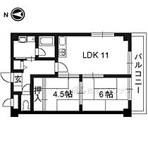 京都府京都市伏見区南部町（賃貸マンション2LDK・2階・46.00㎡） その2