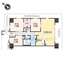 クラッシィハウス京都六地蔵20階  ｜ 京都府宇治市六地蔵町並（賃貸マンション3LDK・20階・81.73㎡） その2