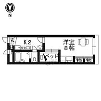 レオパレス精華 102 ｜ 京都府相楽郡精華町下狛小字林前（賃貸アパート1K・1階・22.35㎡） その2