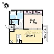 京都府京都市伏見区深草大亀谷東安信町（賃貸アパート1LDK・1階・40.68㎡） その2