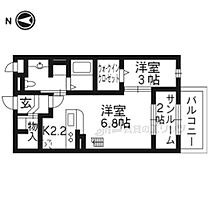 京都府城陽市富野南清水（賃貸アパート1LDK・1階・36.79㎡） その2