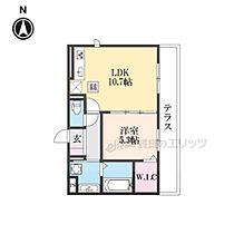 京都府京都市伏見区深草小久保町（賃貸アパート1LDK・1階・41.73㎡） その2