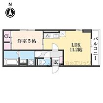 Ｄ－ＲＯＯＭ深草小久保町Ｃ 203 ｜ 京都府京都市伏見区深草小久保町（賃貸アパート1LDK・2階・41.70㎡） その2