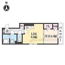 D-ROOM富野乾垣内 202 ｜ 京都府城陽市富野乾垣内（賃貸アパート1LDK・2階・35.66㎡） その2