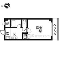 モリスワン 112 ｜ 京都府京田辺市河原受田（賃貸マンション1K・1階・24.37㎡） その2