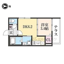 間取図画像 1DK