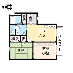 間取図画像 2DK