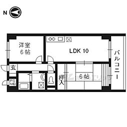 インペリアル明日香 2LDKの間取図画像