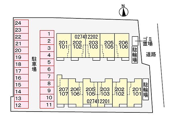 グリーンハイツ加茂I 205｜京都府木津川市加茂町里中門伝(賃貸アパート2LDK・2階・56.08㎡)の写真 その13