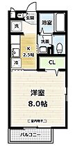 ルミエールII 201 ｜ 京都府京田辺市田辺深田（賃貸アパート1K・2階・26.93㎡） その2